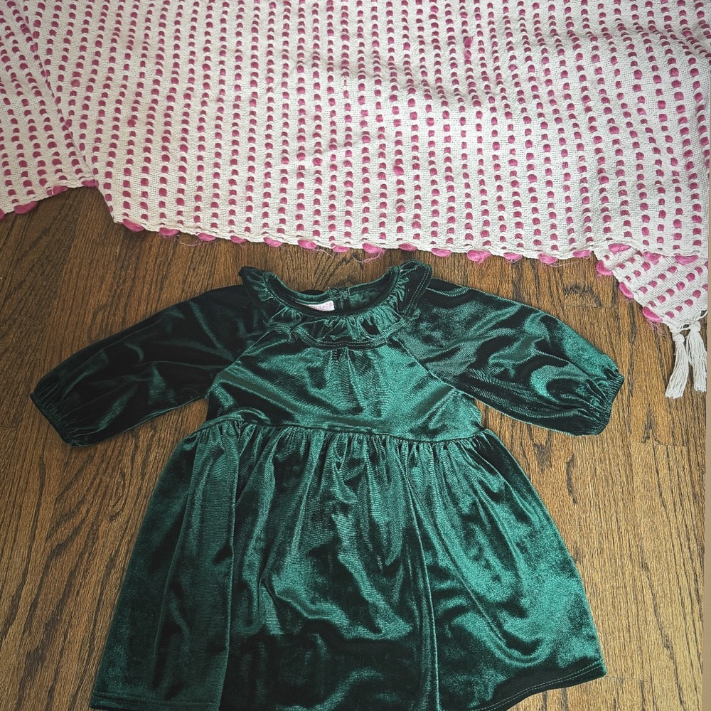 Velvet Green Dress